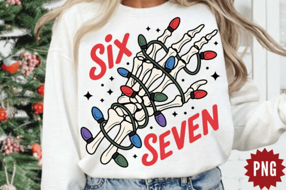 Christmas Funny PNG, Six Seven Sublimati