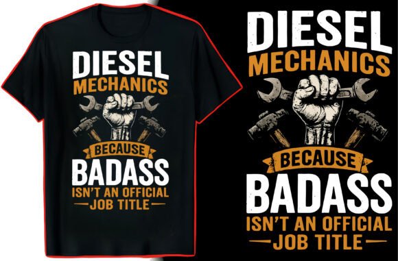 Diesel Mechanic Quote T-Shirt Design