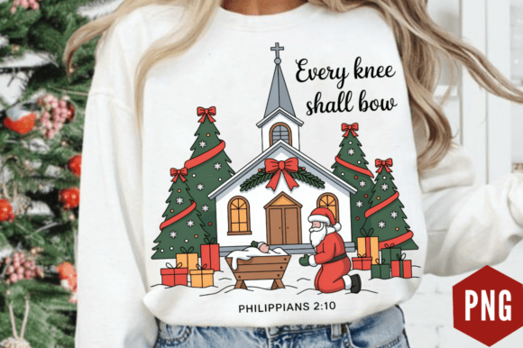 Every Knee Shall Bow PNG, Nativity Scene