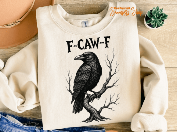 F-Caw-F Halloween Raven Funny Bird Quote