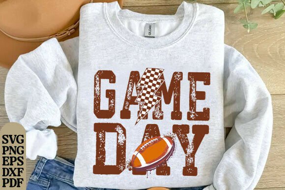 Gameday PNG, Retro Football Png Football