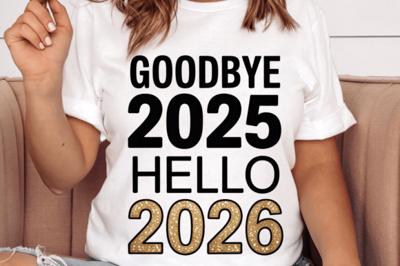 Good Bye 2025 Hello 2026 Sublimation