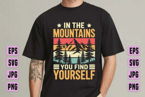 Mountains Find Yourself Quote Art