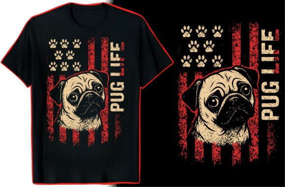 Pug Owner Quote T-Shirt Art