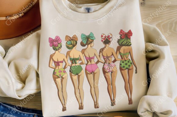 Vintage Coquette Swimsuit Ladies Png
