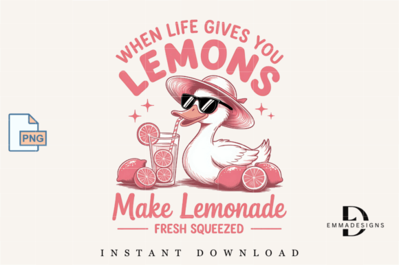 When Life Gives You Lemons Duck PNG